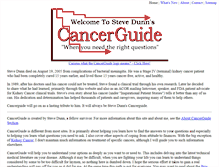 Tablet Screenshot of cancerguide.org